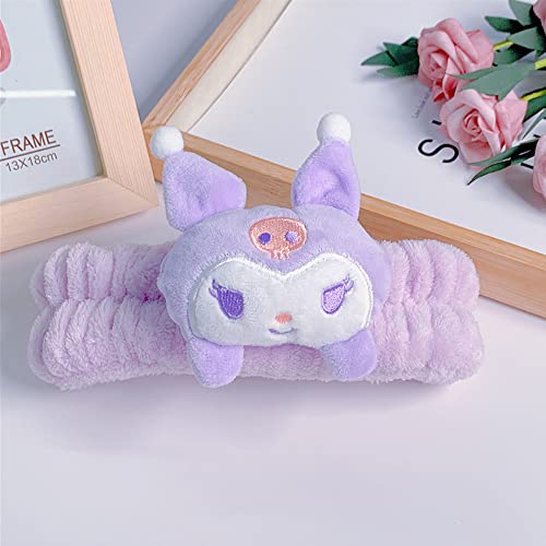 PERFECTSIGHT Kawaii Spa Headbands for Women & Girls - 2 Pack Cute Soft Fleece Facial Headbands for Makeup, Skincare and Face Washing