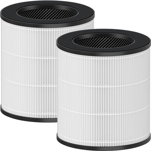 XBWW 2 Packs True HEPA Replacement Filter Compatible with AMEIFU GDAP1W / GDAP1USW / Vi-GDAP1USW, VEWIOR A2 (ClearAir-A2) and Tailulu HQZZ-160 Air Cleaner Purifiers