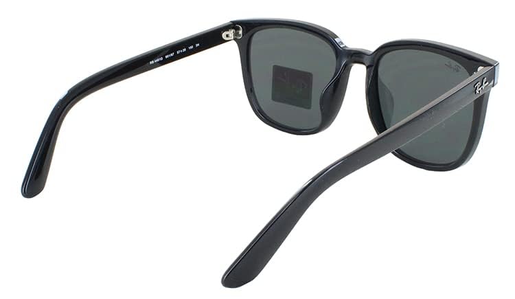 Ray-Ban RB4401D Square Sunglasses, Black/Dark Grey, 57 mm