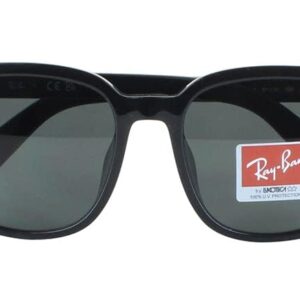 Ray-Ban RB4401D Square Sunglasses, Black/Dark Grey, 57 mm