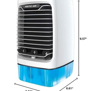 Arctic Air Chill Zone XL Evaporative Cooler with Oscillating Fan, Auto-Off Timer, Portable Fan with 4 Adjustable Speeds, 16-Hour Cooling Fan for Bedroom, Living Room, Office & More,White