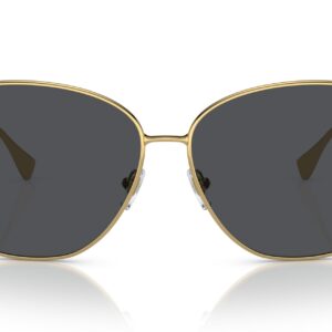 Versace Woman Sunglasses Gold Frame, Dark Grey Lenses, 60MM