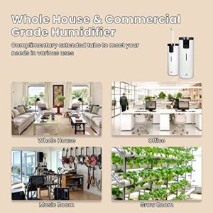 Humidifiers for Large Room Home, 4.2Gal/16L Quiet Large Humidifiers Whole House 2000 sq.ft, Cool Mist Top Fill Floor Humidifiers with Essential Oil Tray, Extension Tube, 4 Mist Modes, Remote