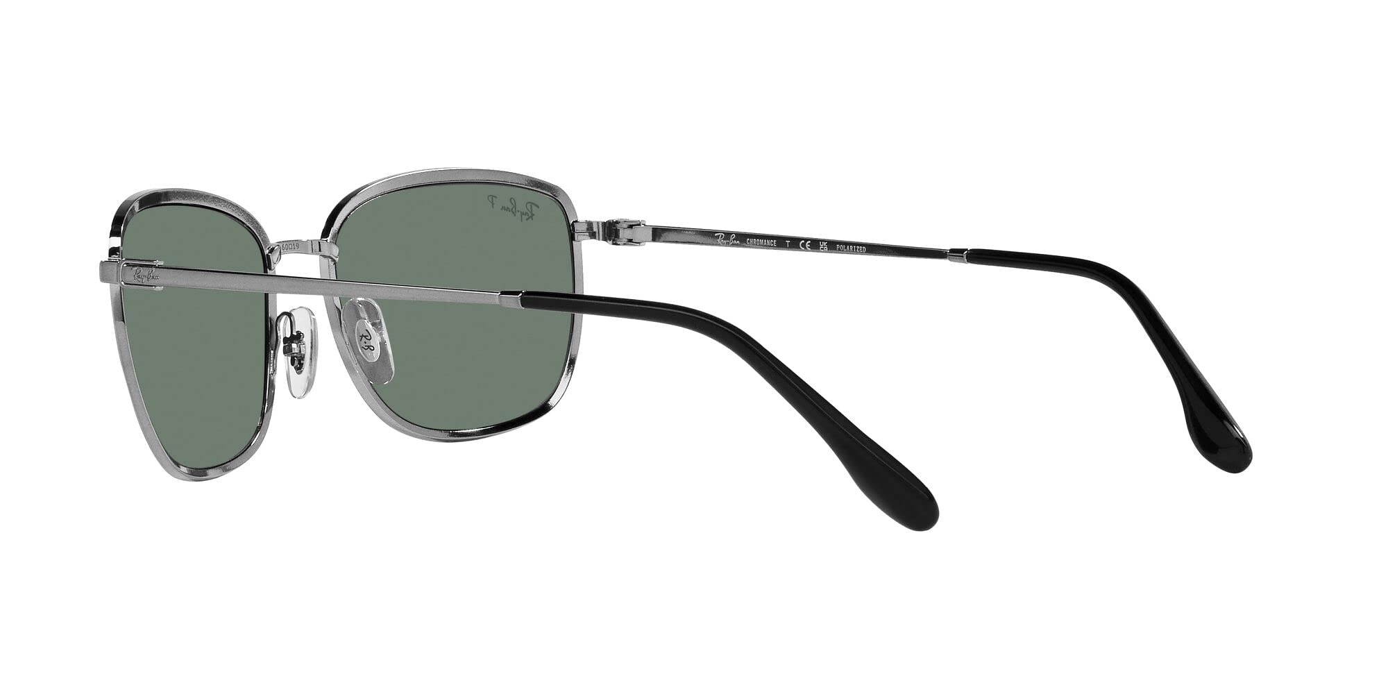 Ray-Ban RB3705 Square Sunglasses, Gunmetal/Polarized Grey, 57 mm