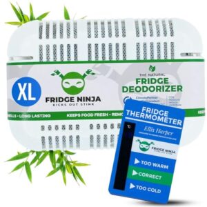 xl pack of refrigerator deodorizer odor eliminator – better than baking soda - refrigerator and fridge smell eliminator – freezer deodorizer odor eliminator for refrigerators, coolers, and lunch boxes