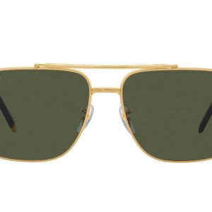 Ray-Ban RB3796 Square Sunglasses, Legend Gold/Green, 62 mm