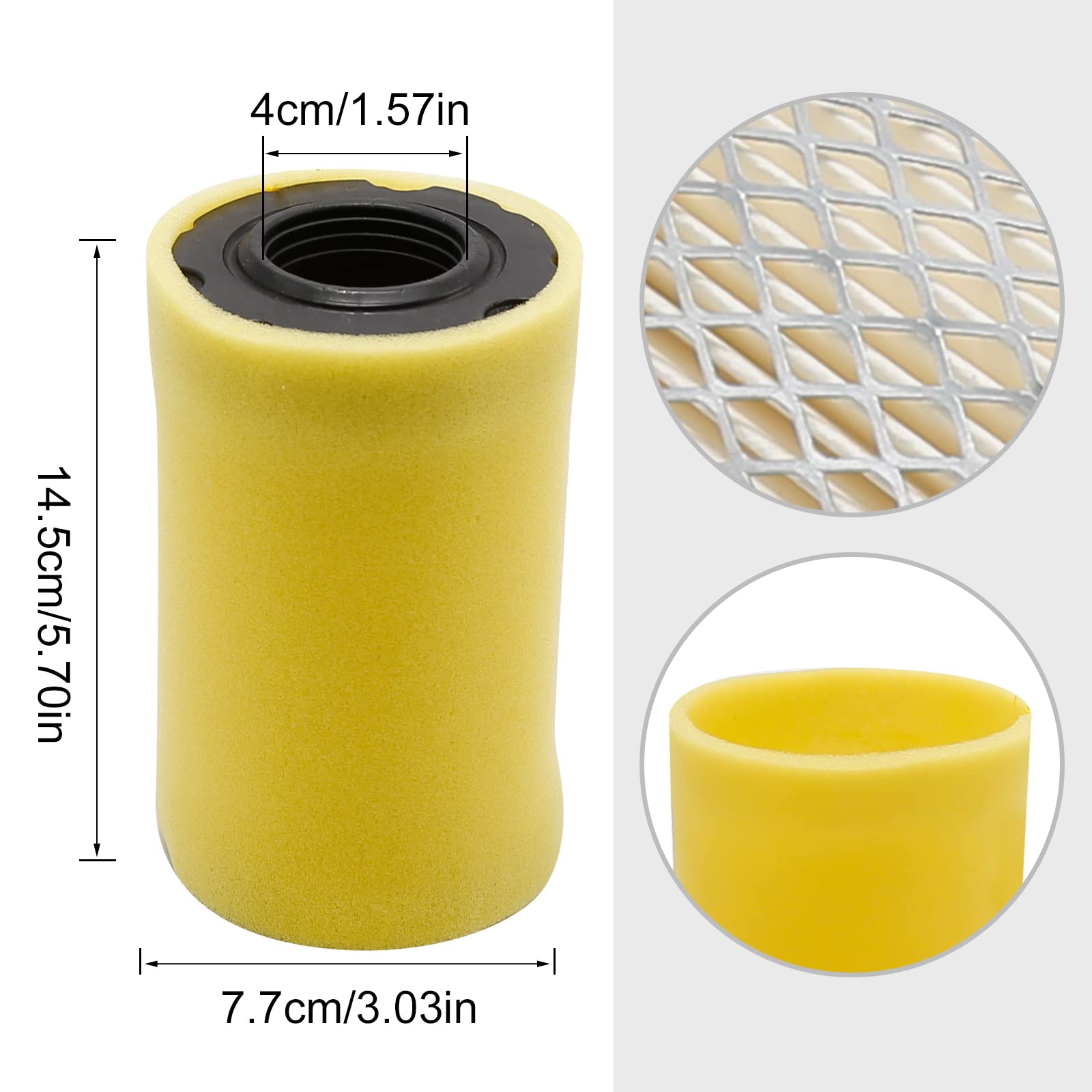 793569 793685 Air Filter Replacement for Brigs - Straton Intek 33R877 31Q777 331777 31L777 31P677 Replacement for John Deere GY21055 MIU11511 LA125 LA115 D100 D110 D120 L100 E110 LG271 Parts