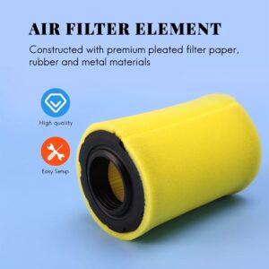 2 Pack 796031 Air Filter Replace for Briggs Stratton 992376 590825 591334 594201 Air Cleaner Cartridge with 797704 Pre Filter Fits Lawn Mower Air Cleaner Element