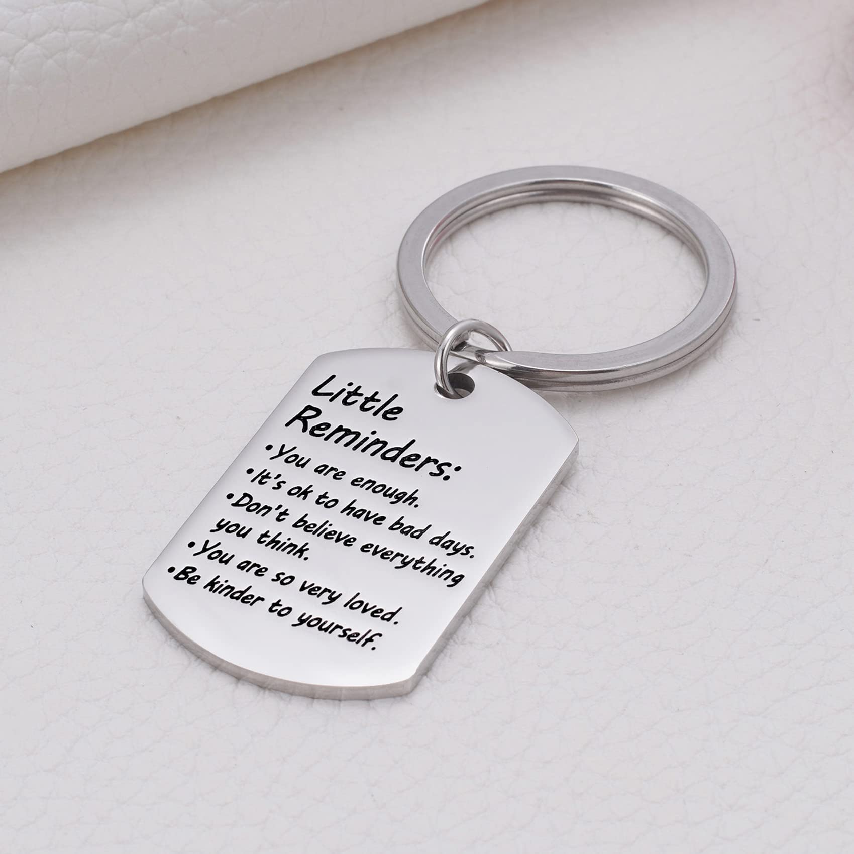 Little Reminders Keychain, Mental Health Gift, You Are Enough Keyring, Positive Thinking Reminder Daily Affirmation Inspiration Uplifting Quotes, Self Love