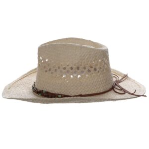 Panama Jack Drifter Sun Hat - Toyo Straw, 3 1/4" Shapeable Brim (Natural)