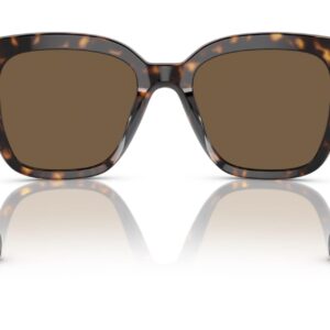 Versace VE 4437U 108/73 Havana Plastic Square Sunglasses Brown Lens