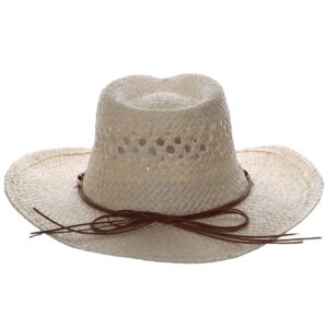 Panama Jack Drifter Sun Hat - Toyo Straw, 3 1/4" Shapeable Brim (Natural)