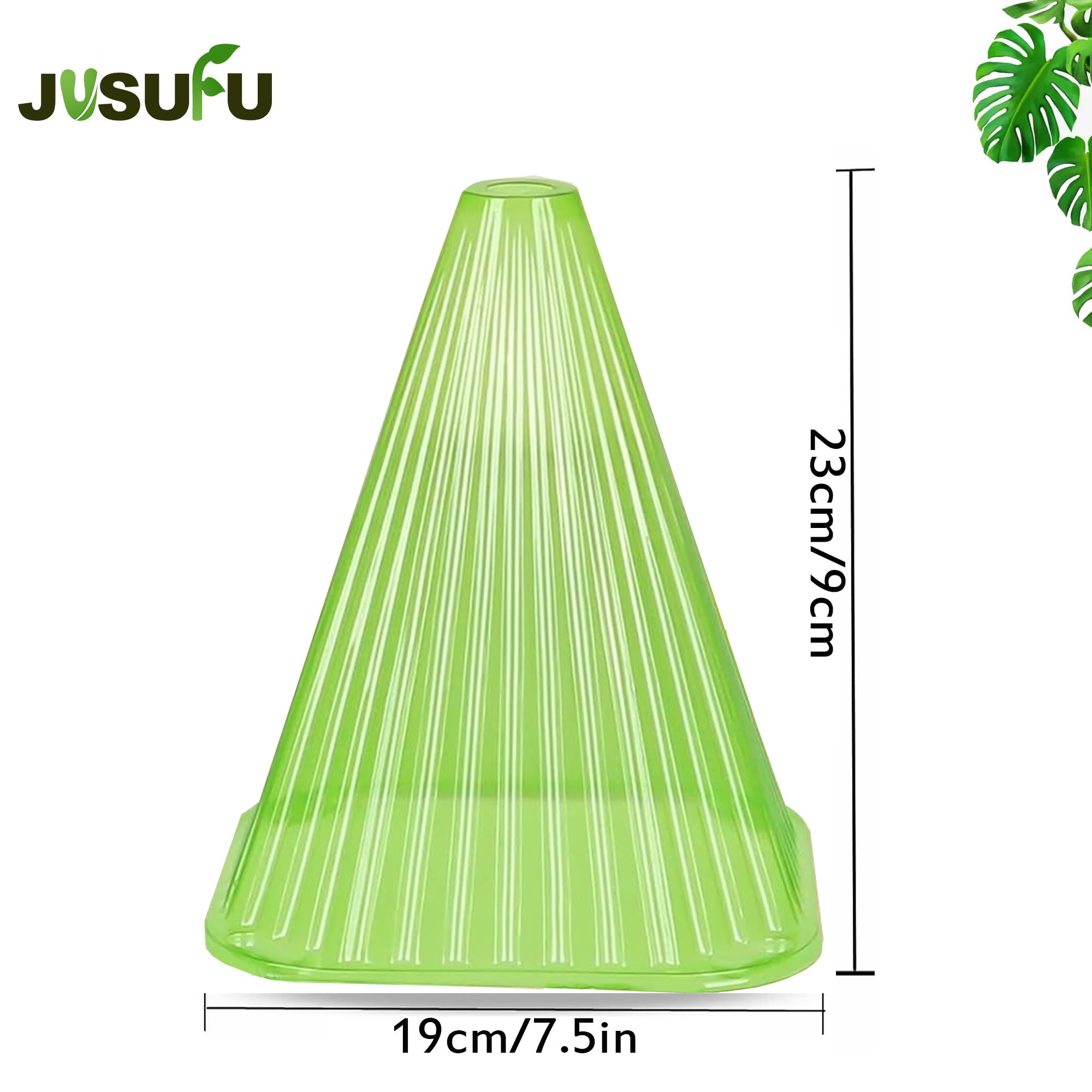 JUSUFU Garden Cloches for Plants, 20 Pack Plant Covers Reusable Plant Bell Cover Protects Plants from Birds, Frost,Snails Etc.