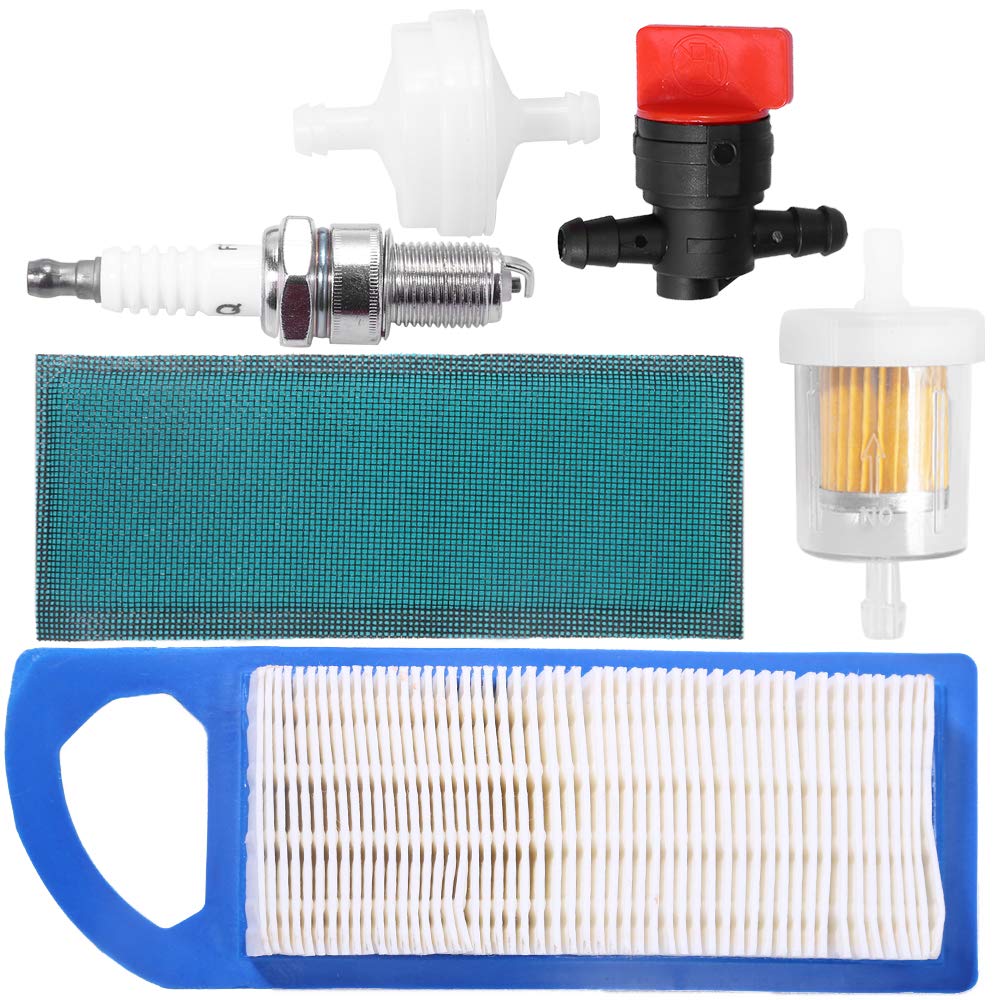 laffoonparts 97153 Air Filter Tune-up Kit Replacement for Brigs-Straton 698083 795115 14-17.5HP Engine Lawn Mower John Deere GY20573 LA115 LA105 LA110 LA100 L100 L105 L107 L108 Lawn Mower