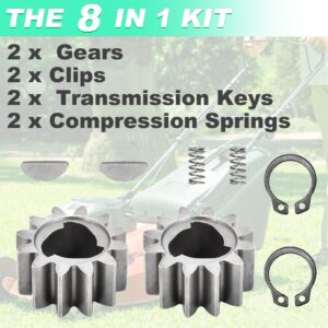 42661-VE2-800 Gears + 42672-VE2-800 Keys Springs & Clips Drive Wheel Kit for Honda HRR216/HRS216 Lawn Mower, Fits HRB216K4 HRB216K5 Models