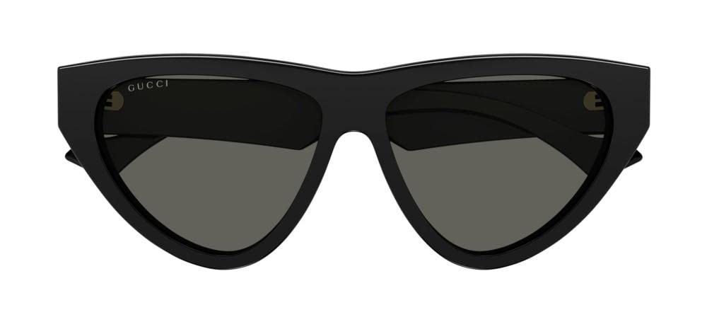 Gucci Women's Generation Cat Eye Sunglasses, Black-Black-Grey, One Size