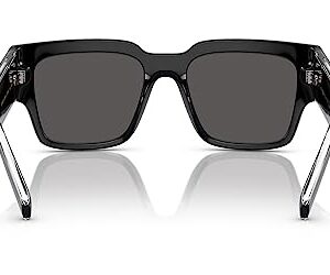 Dolce & Gabbana DG6184-501/87 Sunglasses BLACK w/DARK GREY 52mm