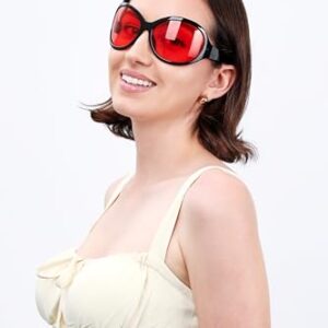 FEISEDY Oversized Trendy Sunglasses Classic Oval Wrap Around Stylish Big Frame Shade Women Glasses B2391