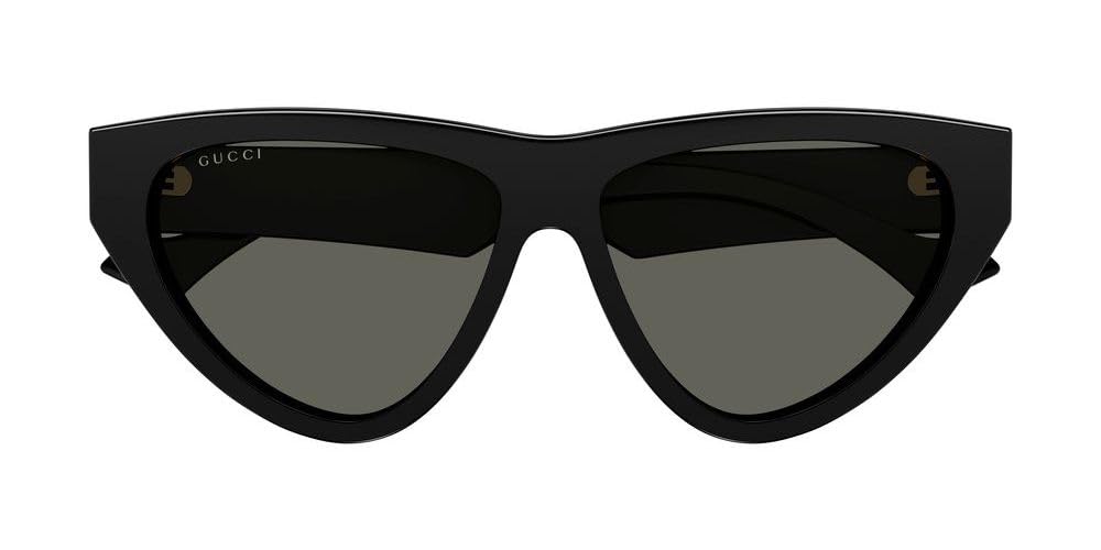 Gucci Women's Generation Cat Eye Sunglasses, Black-Black-Grey, One Size