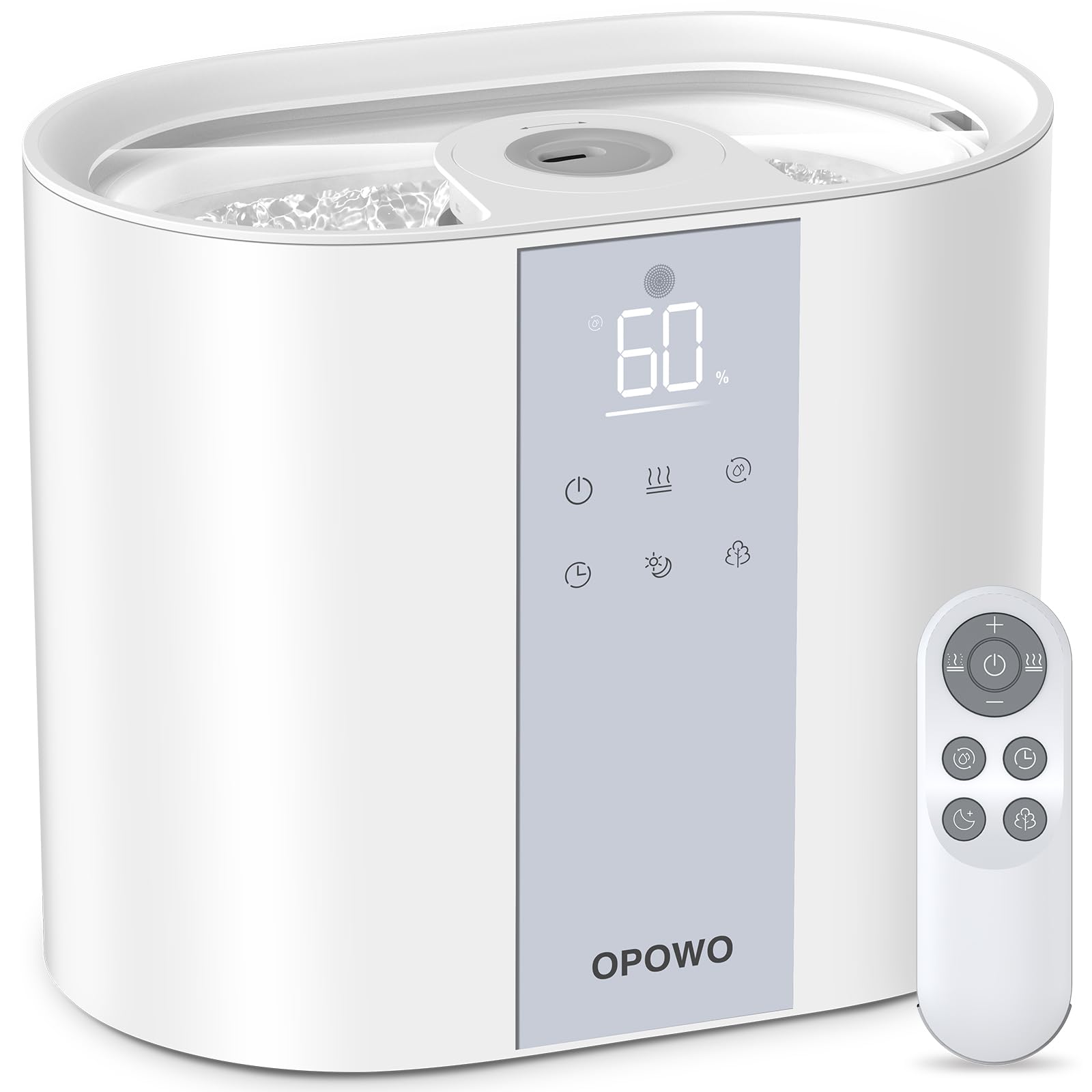 OPOWO Humidifiers for Bedroom, Cool Mist Humidifier for Baby and Plants, 5.5L(1.45 Gal) Top Fill Air Humidifier for Large Room with Essential Oil Diffuser, Sleep, Timer, Touch&Remote Control, Auto Off