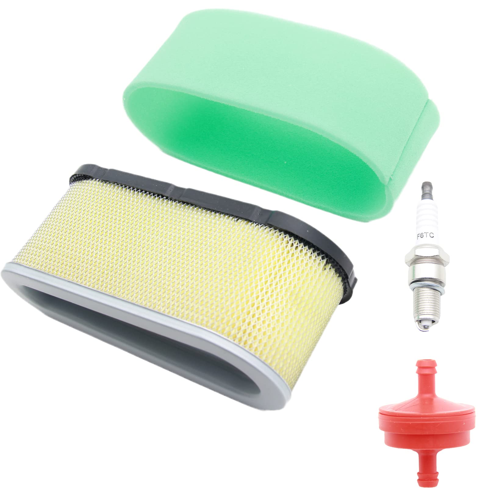 496894S and 272403S Premium Air Filter Kit Replacement for John Deere, Craftsman 1000 24151, and BS Lawn Mowers - Includes Pre-Filter, Spark Plug, and Fuel Shut Off Enhance Performance and Durability