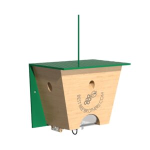 Carpenter Bee Traps for Outside - Carpenter Bee Trap, Turbo Trap 2.0 W/Bee Vault Wood Bee Traps - Carpenter Bee Traps for Outdoors Hanging - Bee Catchers for Outside (1 Pack)