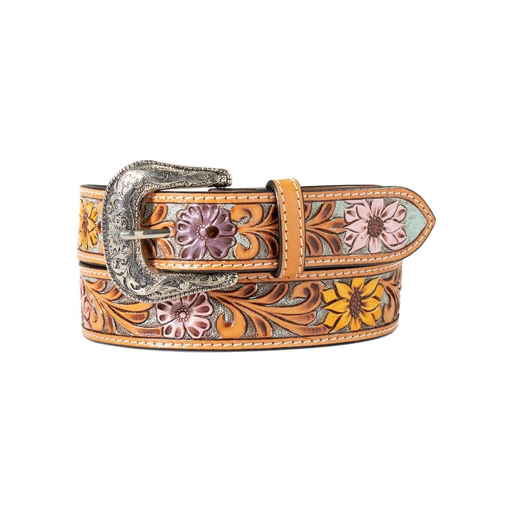 ARIAT Western Belt Womens Sunflower Daisy Tool L Multi-Color A1566197