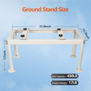 WeCooper Mini Split Ground Stand for 9000-24000BTU, Heavy-Duty Condenser Stand, Mini Split AC Bracket for Ductless Air Conditioners Heat Pump System