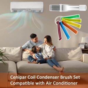 Cenipar 2PCS Air Conditioner Condenser Fin Comb Set Include FCR6 Fin Comb and Metal Radiator Fin Comb Compatible with Air Conditioner HVAC Fin Comb Straightener