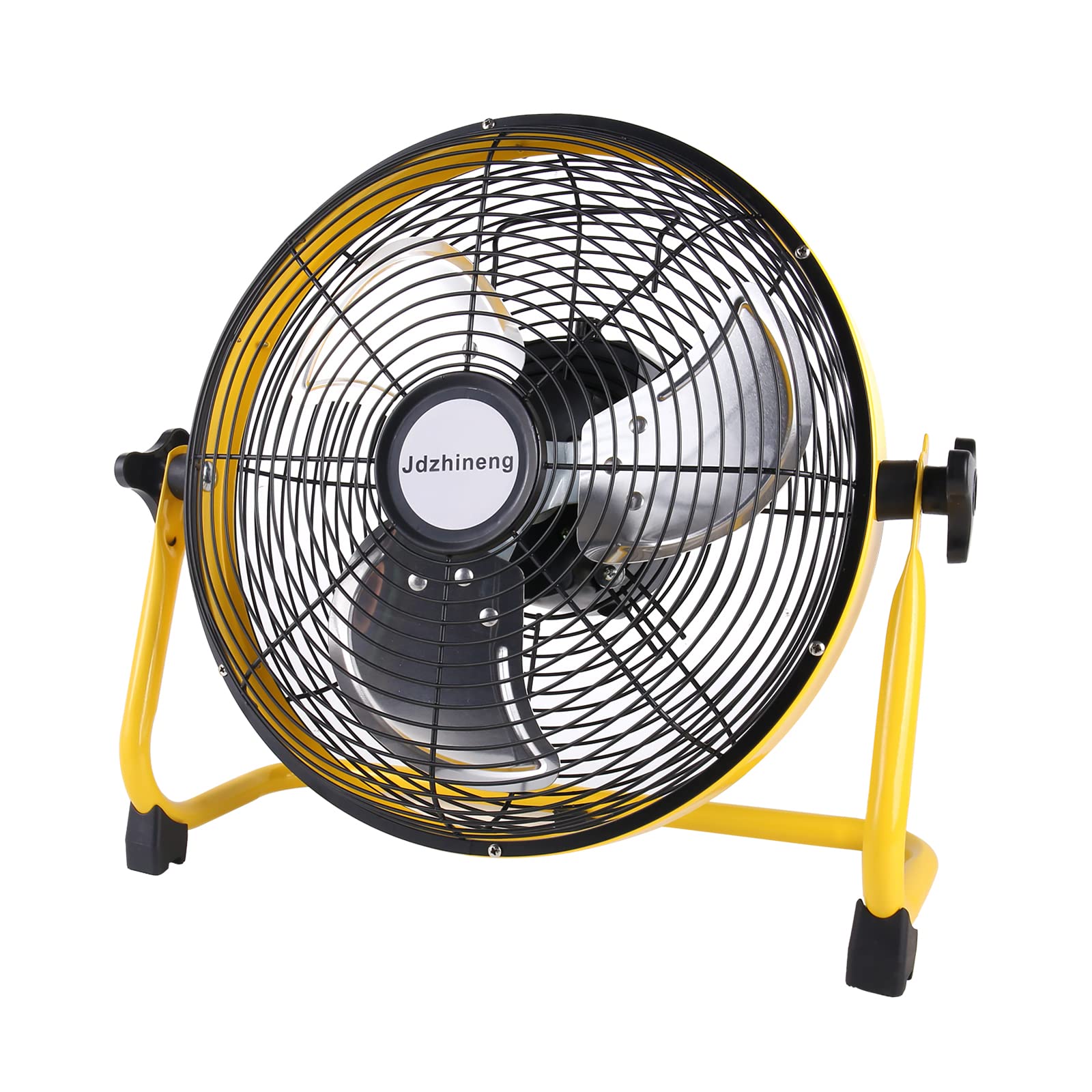 jdzhineng Battery Operated Fan, 15000mAh Battery Powered Fan, Portable Rechargeable Floor Fan for Camping, Travel and Home. Cordless Outdoor Fan with Metal Blade.