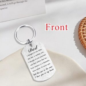 Alotozo Dad Memorial Gifts, Sympathy Gifts for Loss of Father, In Memory of Loss Loved Ones Dad Keychain Keepsake