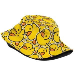 Duck Bucket Hats for Women Men Packable Outdoor Fashion Sun Cap Rave Festival Outfits Rave Accessories Fisherman Hat for Women Men