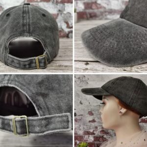 Hepandy Funny Boy's Mom Hat for Women, Embroidered Gifts Mama Baseball Cap, Distressed Washed Black Cotton Adjustable Hat