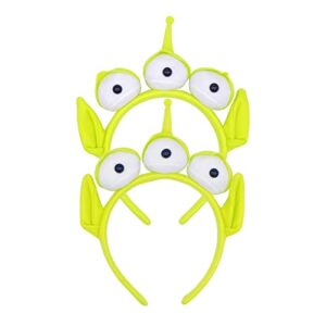 PLUSMAYI 2 PC Alien Headband Adult, Alien Headband Three-eyed Headband Monster Toy Plush Headwear Hat Accessories for Party Girls and Children