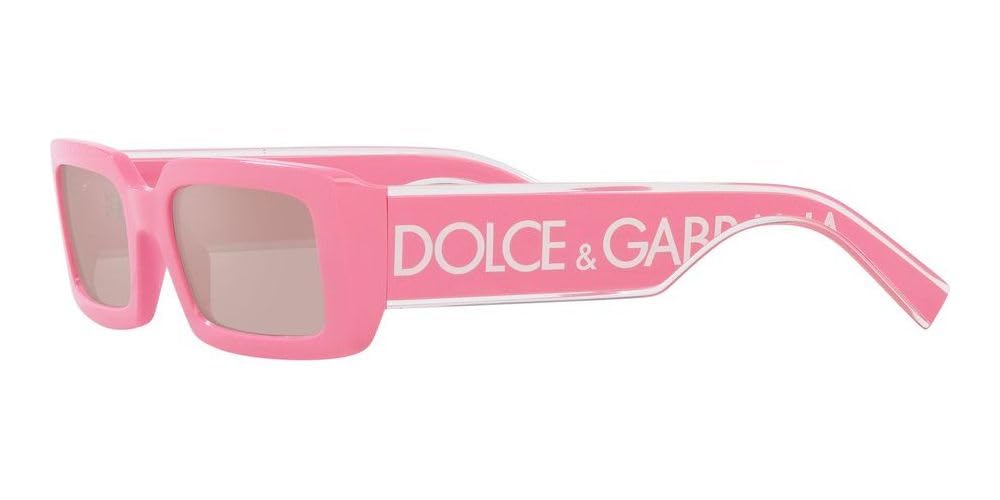 Dolce & Gabbana Women's Narrow Rectangle Sunglasses, Pink, One Size