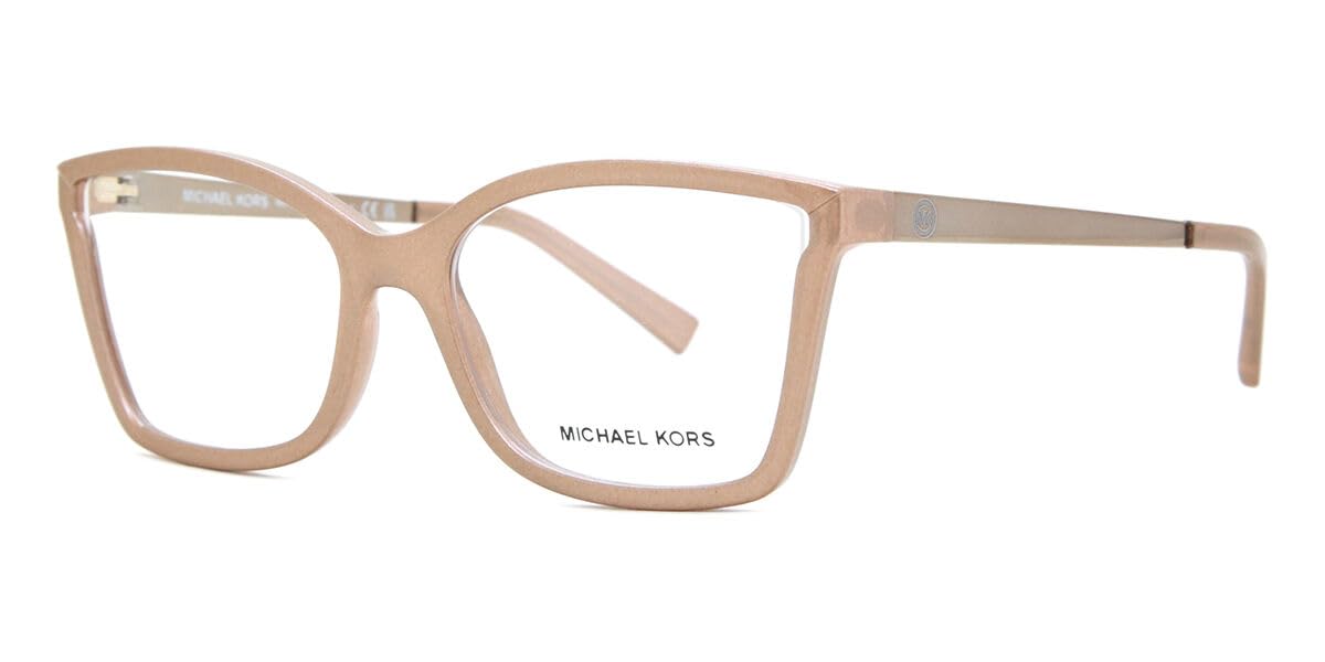 Michael Kors MK 4058 3919 Blush Camel Pearlized Plastic Cat-Eye Eyeglasses 54mm