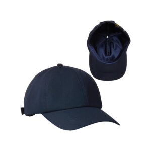 red by kiss baseball cap satin lined interior, one size fits all, keyshia cole adjustable cap (navy)