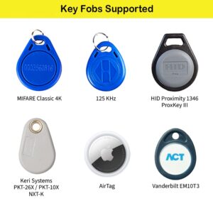 Fobster Pocket - Key Fob Bracelet HID RFID Key Fob Wristband Fob Holder Wristlet Keychain Patented