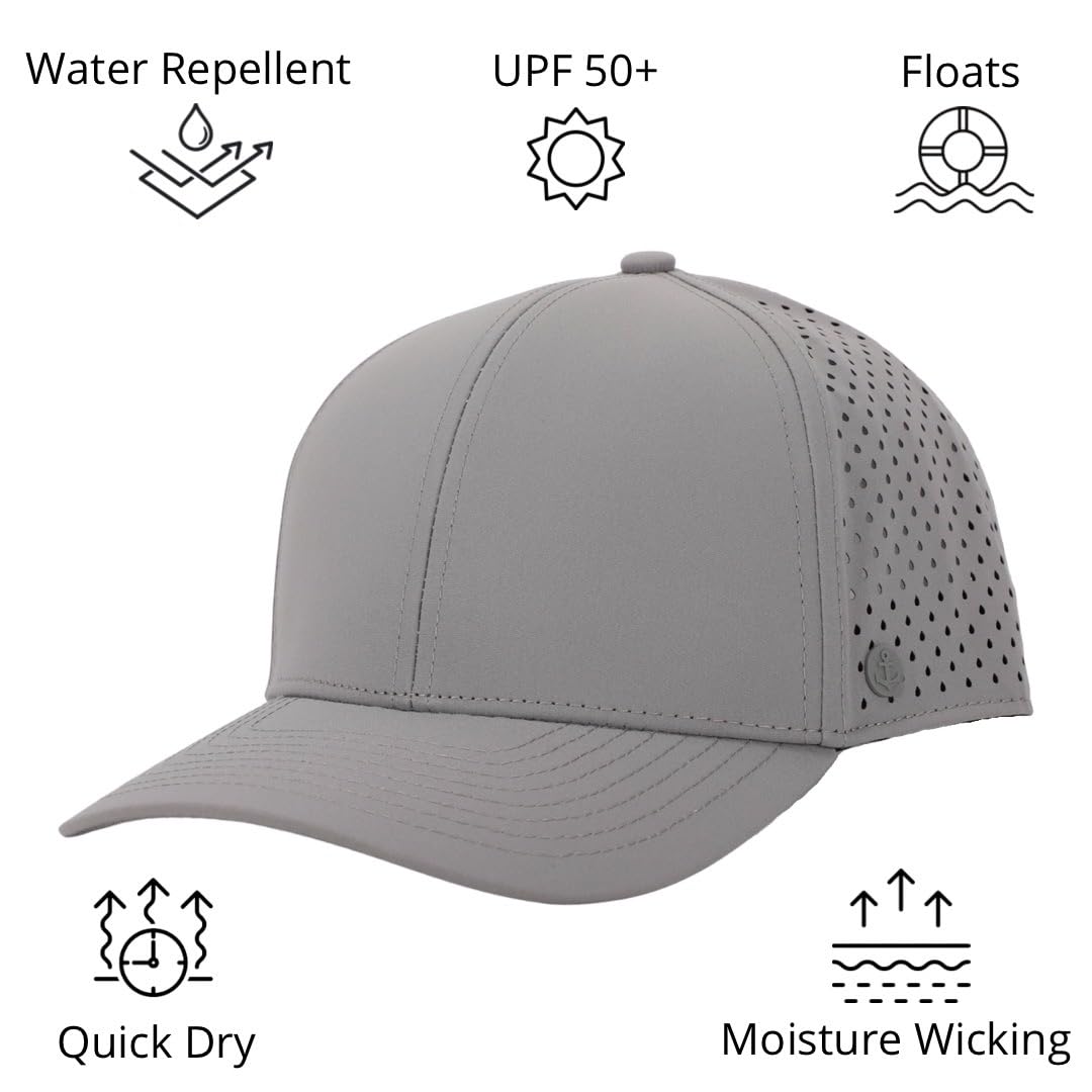 ANKOR Ultra Performance Water-Resistant UPF 50 Baseball Hat | Golf | Boat | Beach | Lake | Workout | Everyday | Men and Women (Hot Pink)