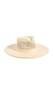 brixton women's jo panama straw rancher hat, catalina sand, tan, m