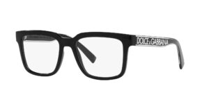 dolce & gabbana dg5101-501 eyeglass frame black w/demo lens 52mm