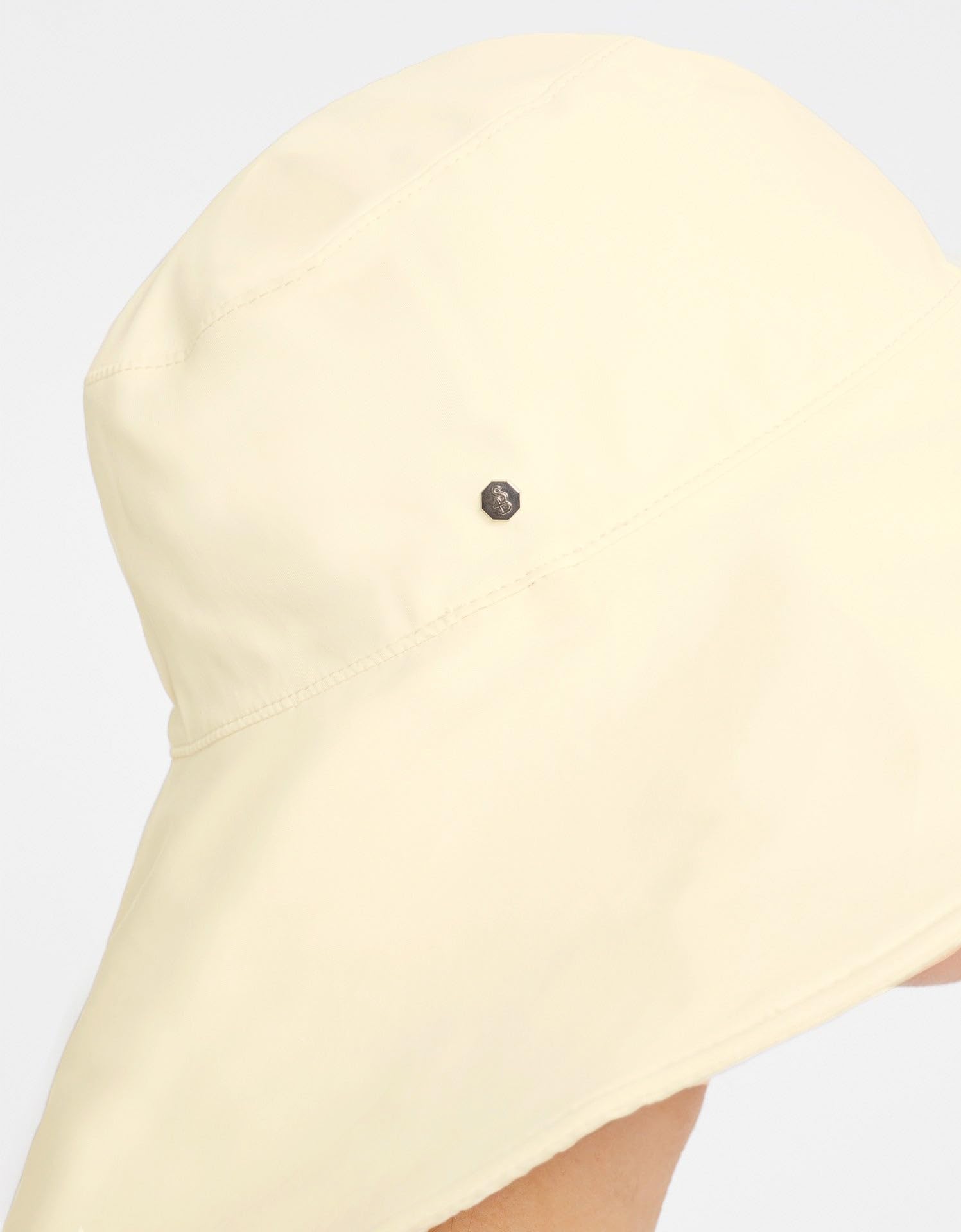 Solbari Ultra Wide Brim Sun Hat UPF50+ Packable UV Sun Protection Hats with Full Coverage Brim, Vanilla/Beige, Small-Medium