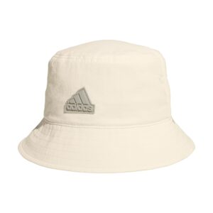 adidas women's shoreline bucket hat, off white/putty grey, one size