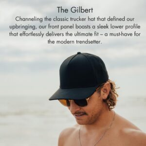 Billest Gilbert Snapback Hat | 5 Panel Blank Cap for Men & Women | Breathable & Lightweight | Outdoor | Curved Bill (Black)