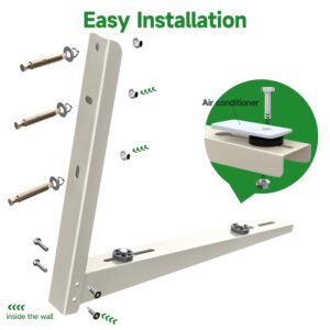 Cestluck Mini Split Brackets, Foldable Mini Split Wall Mounting Bracket Condenser Bracket for Mini Split AC 7000 BTU to 12000 BTU