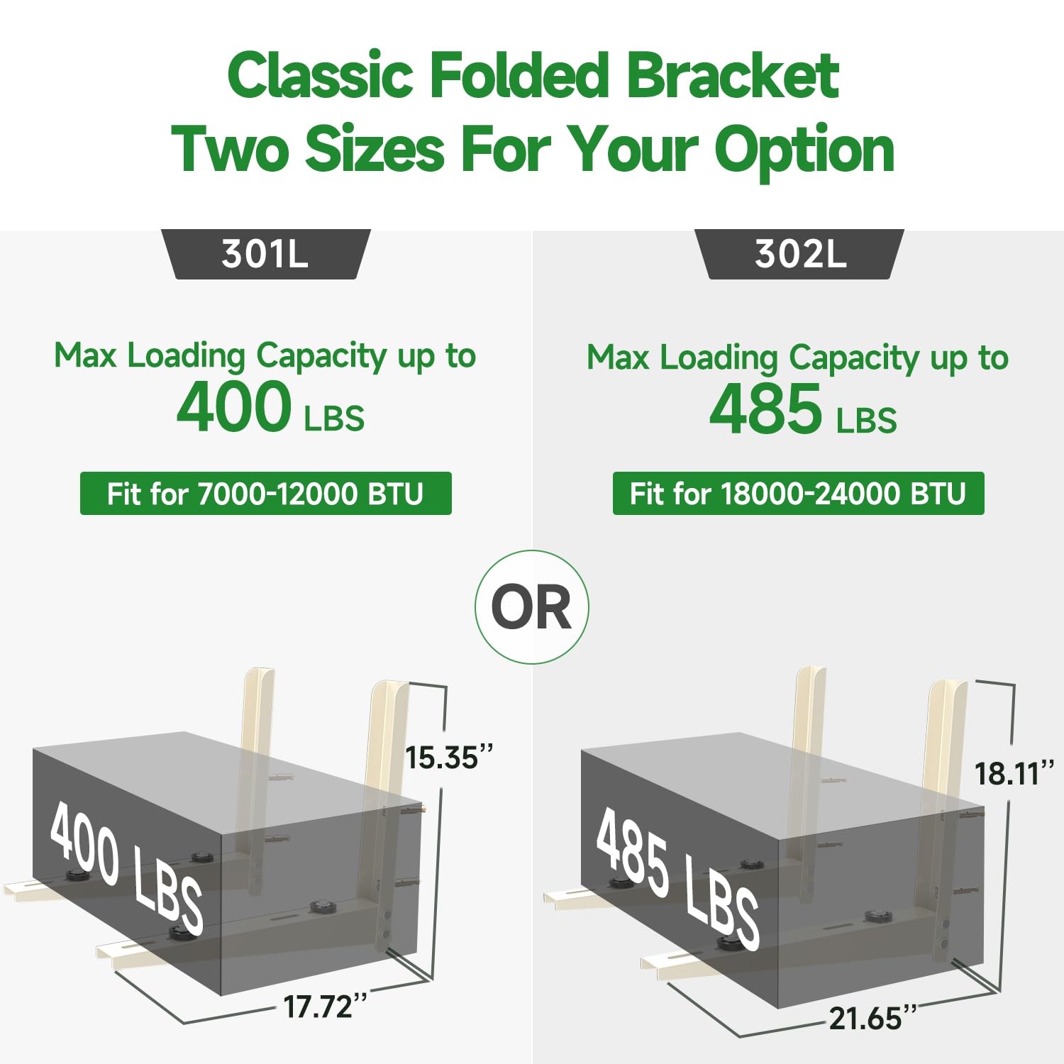 Cestluck Mini Split Brackets, Foldable Mini Split Wall Mounting Bracket Condenser Bracket for Mini Split AC 7000 BTU to 12000 BTU