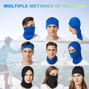 6 Pack Neck Gaiter Balaclava Bandana Gator Face Mask Scart Cover Breathable Sun Protection Headwear for Men Women (6 Pack Mix Color)