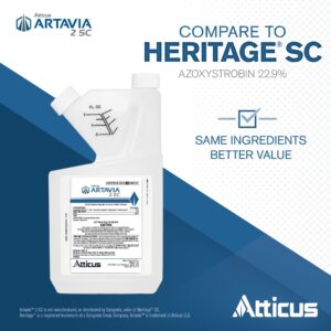 Atticus Artavia 2SC Azoxystrobin 22.9% Fungicide (16oz) - Compare to Heritage - Broad Spectrum Ornamental Disease Protection