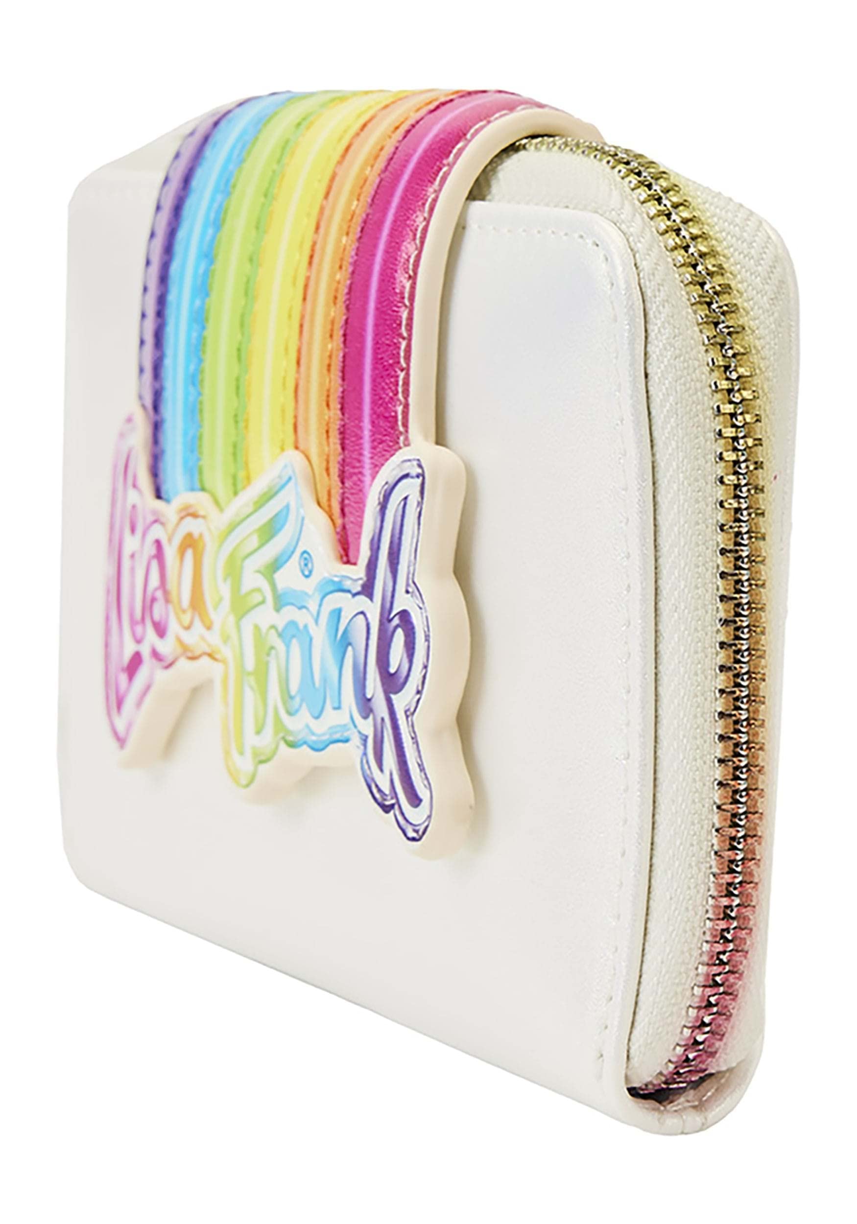 Loungefly Lisa Frank Rainbow Logo Zip Around Wallet