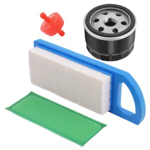 motoyun 697153 794422 air filter 492932 696854 oil filter 493629 fuel filter lawn mower tune up kit compatible with la115 la105 la110 la100 l100 l105 l107 l108 lawn mower 31p977 31b707 engine